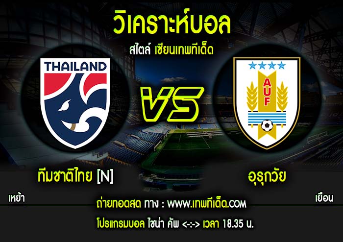 จันทร์ ที่ 25 ทีมชาติไทย vs อุรุกวัย