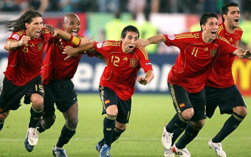 ทีมชาติสเปน ชุดยูโร 2008 ที่เจอกับอิตาลี