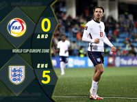ไฮไลท์ฟุตบอลเทพทีเด็ด บอลโลก โซนยุโรป อันดอร์ร่า 0-5 อังกฤษ