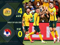 ไฮไลท์ฟุตบอลเทพทีเด็ด บอลโลก โซนเอเชีย ออสเตรเลีย 4-0 เวียดนาม
