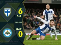 ไฮไลท์ฟุตบอลเทพทีเด็ด ยูโร 2024 ฟินแลนด์ 6-0 ซานมารีโน่