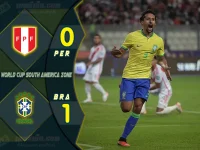 ไฮไลท์ฟุตบอลเทพทีเด็ด บอลโลก โซนอเมริกาใต้ เปรู 0-1 บราซิล