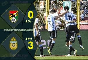 ไฮไลท์ฟุตบอลเทพทีเด็ด บอลโลก โซนอเมริกาใต้ โบลิเวีย 0-3 อาร์เจนติน่า