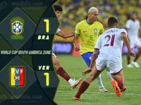ไฮไลท์ฟุตบอลเทพทีเด็ด บอลโลก โซนอเมริกาใต้ บราซิล 1-1 เวเนซุเอล่า