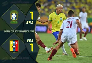 ไฮไลท์ฟุตบอลเทพทีเด็ด บอลโลก โซนอเมริกาใต้ บราซิล 1-1 เวเนซุเอล่า
